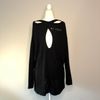 Black Long-Sleeved with Cutouts // Large