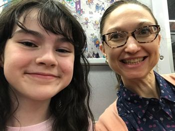 Riding the subway with Savvy Crawford after making a demo recording of my original song, "What's Real?"
