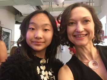 With student Olivia Chun at 54 Below.
