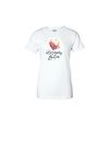 White 'Canvas' T shirt - Womens