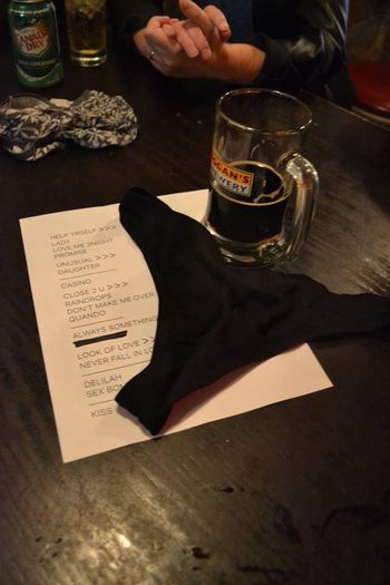 Fans 'obtained' a set list in order to plan their panty-throwing accordingly
