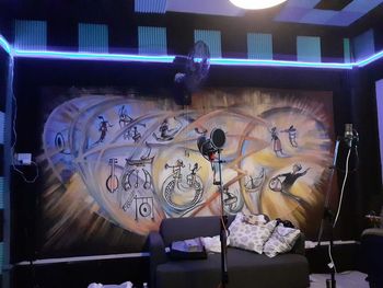 studio wall
