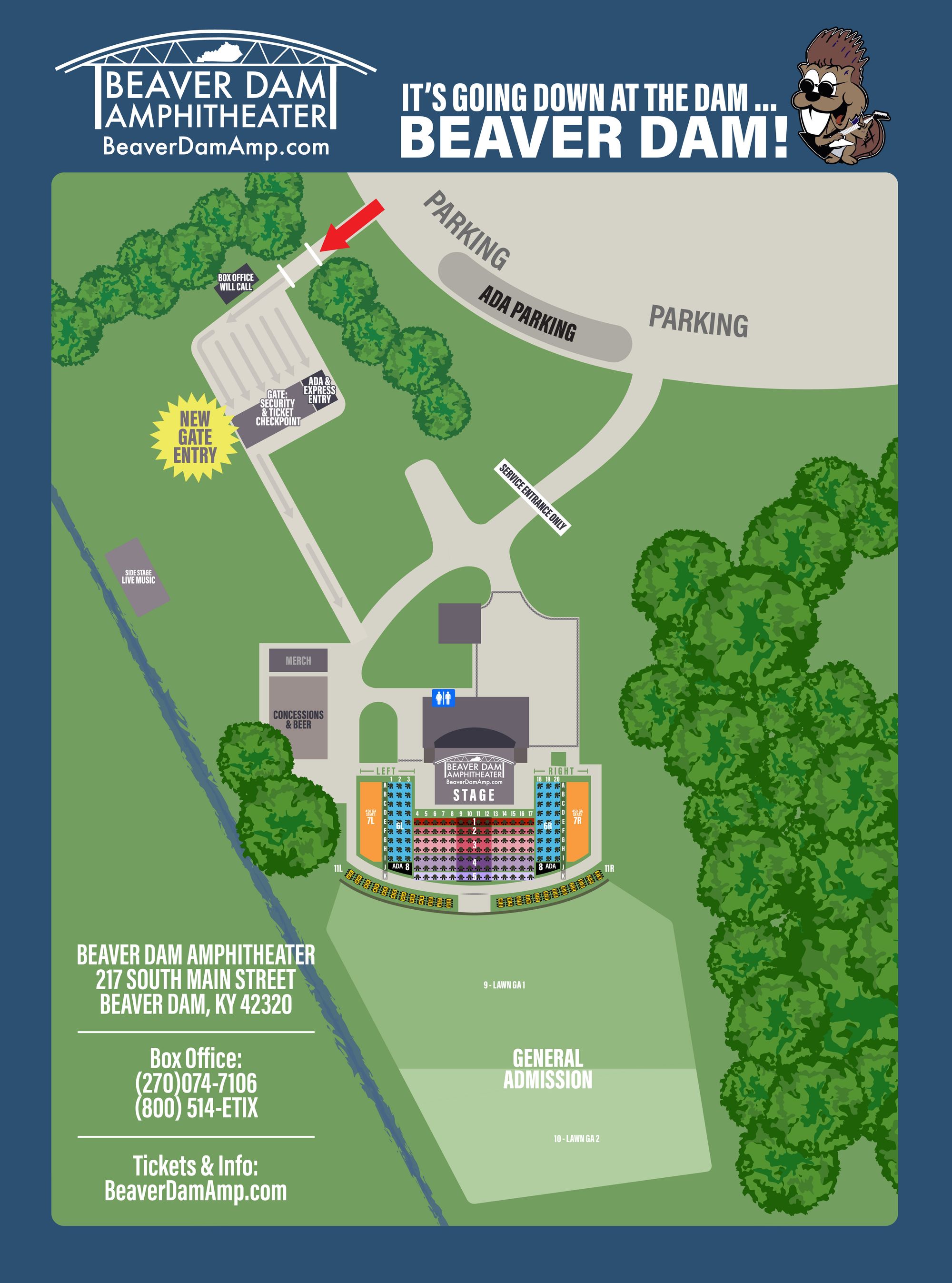 Beaver Dam Tourism Commission Seating Charts