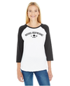 Michael Heaton Band Ladies 3/4 Sleeve Collegiate Print