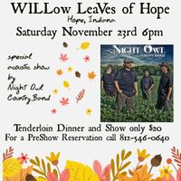  Night Owl Country Band Tenderloin Dinner and Concert
