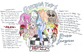 Guerilla Toss 'Make America Shred Again' Tour Poster
