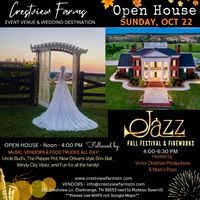 Crestview Farms Open House, Jazz Festival, and Fireworks 