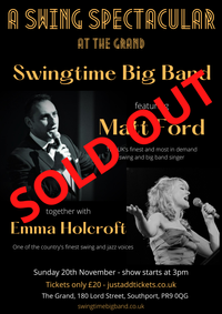 Swingtime Big Band featuring Matt Ford & Emma Holcroft