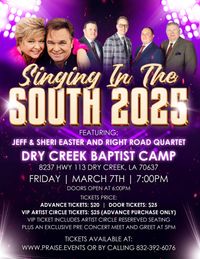 VIP Artist Circle Tickets - Singing in the South With Jeff and Sheri Easter