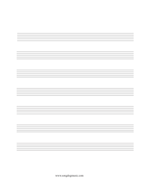 Songdog Music - Music Paper Blanks - Free - Printable