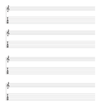 guitar TAB & treble clef staff