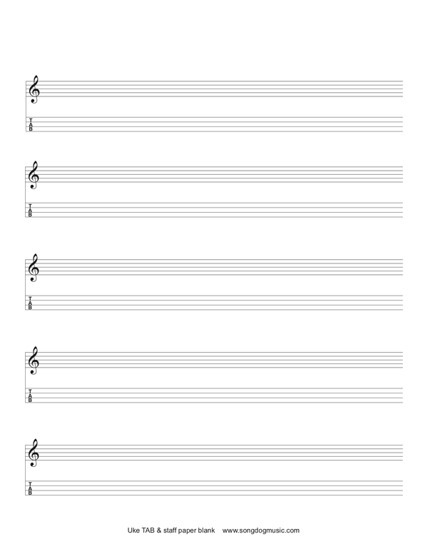 Songdog Music - Music Paper Blanks