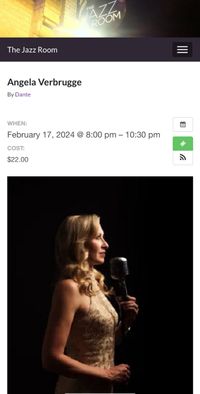 The Jazz Room (Waterloo) presents Angela Verbrugge Quartet (Ray Gallon, Morgan Childs, Jon Maharaj)