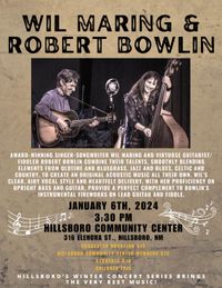 Wil Maring and Robert Bowlin at Hillsboro Community Center Winter Concerts