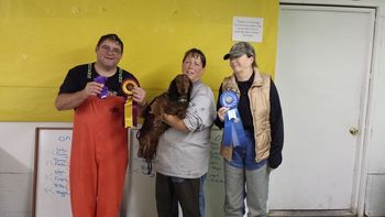 Maggie winning First place. 2013
