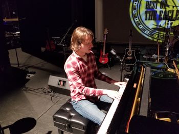 Soundcheck before performing at the historic Count Basie Theater in Red Bank, NJ
