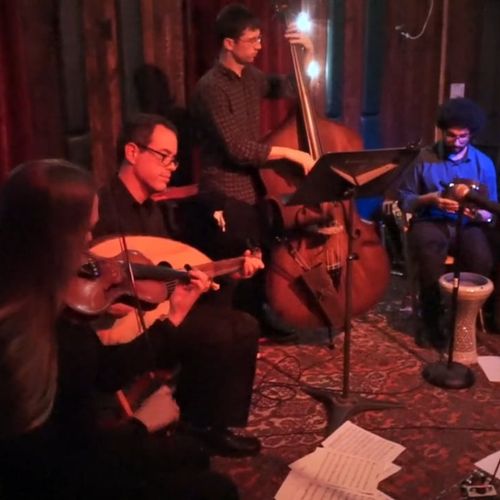 Sharq Attack - Traditional and Modern Maqam music in Brooklyn, NY featuring oud and 5-string violin, riq and darbuka