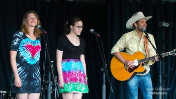 With Sarah Kasprzak and Ryan Cook at Kempt Shore, 2016 - photo by Mark Davidson
