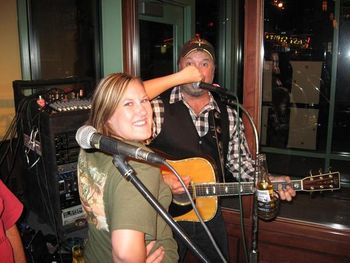 07-20-08: Kip singing Willie Nelson with the help of our friend Sarah
