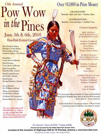 6-05-2010: Hon-Dah Pow Wow in the Pines Flyer
