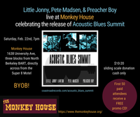 Pete Madsen, Preacher Boy, and Jon Lawton: Acoustic Blues Summit