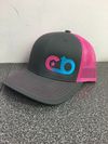 "CB" Logo Hat - Heather Grey/Pink