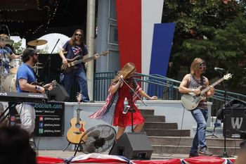 Full Bethany Becker Band shot from July 4th at Six Flags Arlington
