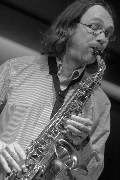 Martin Hathaway playing Alto Sax