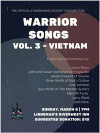 Warrior Songs Vol. 3 Fundraising Kickoff Concert