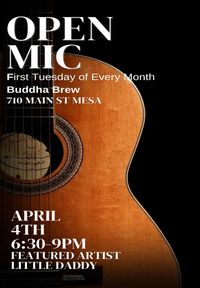 First Tuesday Open Mic at Buddha Brew Coffee House