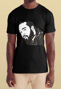 Wiseman Headphones T-shirt for Men - Black