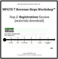 MPGTE 7 Revenue Steps Workshop™ Step 2 Registrations