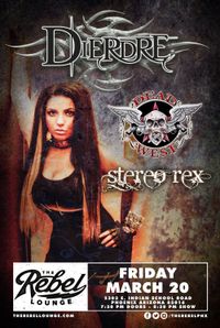 DIERDRE with Dead West & Stereo Rex at The Rebel Lounge