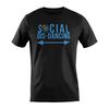 Social Dis-Dancing T-Shirt Blue Writing