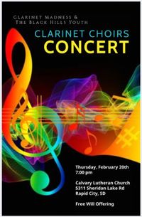 Clarinet Madness and The Black Hills Youth Clarinet Choirs Concert