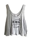 "This is War" Cropped Tank (grey)