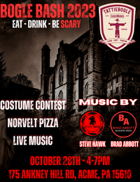 3rd annual Tattiebogle Halloween Bash with STEVE HAWK and BRAD ABBOTT