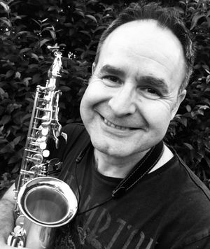 Listening to tenor, alto and soprano saxophones, and Irish whistle for "Planet Earth Is Closed For Repairs" recorded by David at his own Studio Lola!