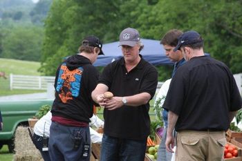 Director and crew discussing a scene
