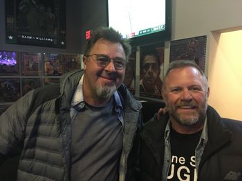 Alex and Vince Gill after the Time Jumpers show!  Amazing.
