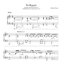 No Regrets Sheet Music - (Beyond Album)