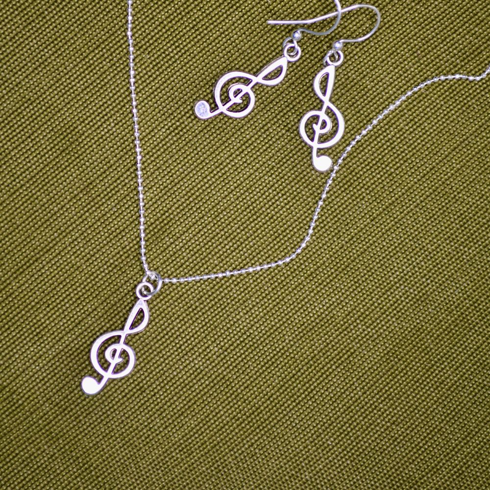 music jewelry Deborah magone earrings necklace G Clef deborahmagone.com