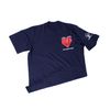 (Navy Blue) Lead with Love Pocket Logo/Outreach Tee