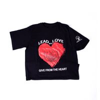 (Black) Lead with Love Big Logo/Outreach Tee