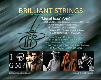 Flyer for Brilliant String Artist Series vol. 19
