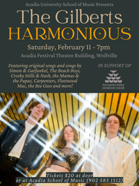 Acadia School of Music Presents - The Gilberts: Harmonious