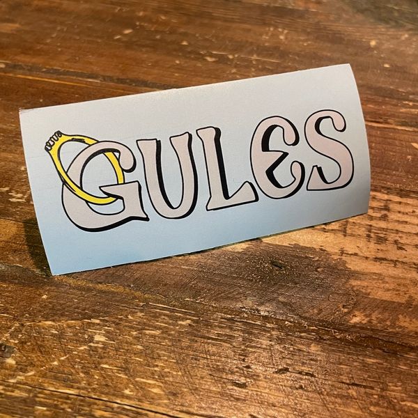 GULES Bling Sticker BLUE (4x2)