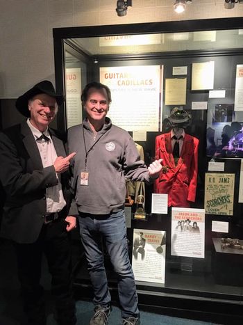 Jason with exhibit curator Peter Cooper
