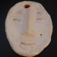 Antique White & Gold Face #10