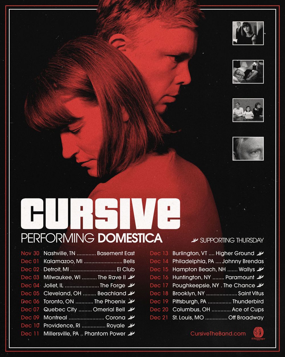 cursive tour setlist